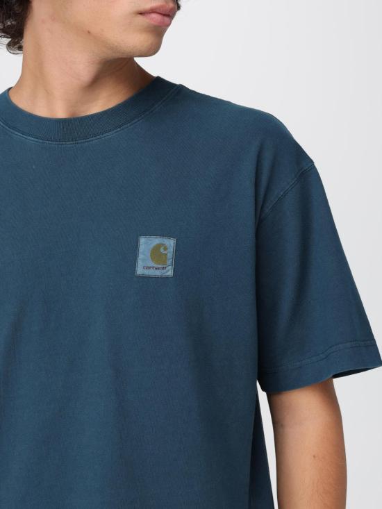25FW 칼하트 WIP 반팔 티셔츠 I030780 0AUGD Petroleum Blue - CARHARTT WIP