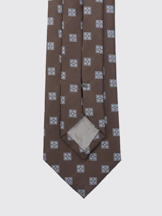 25FW 엠포리오 아르마니 넥타이 EM001344TE16530 F6147 Brown - EMPORIO ARMANI
