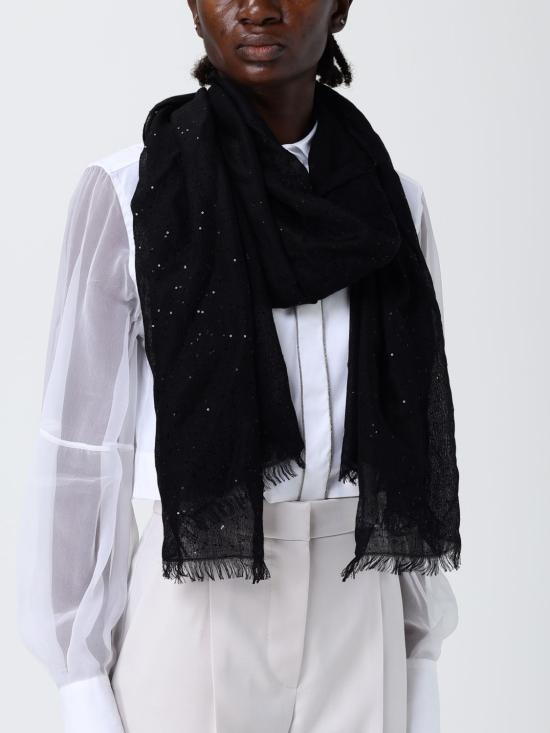 25FW 브루넬로 쿠치넬리 머플러/스카프 MSCDVSW03 C101 Black - BRUNELLO CUCINELLI