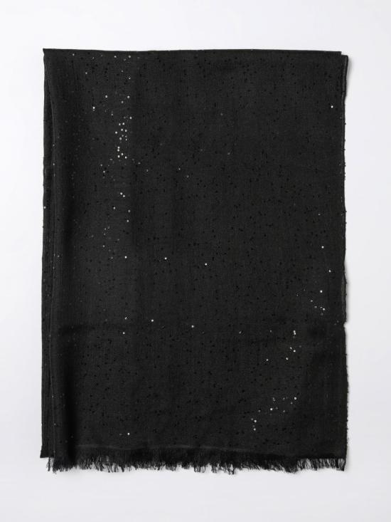 25FW 브루넬로 쿠치넬리 머플러/스카프 MSCDVSW03 C101 Black