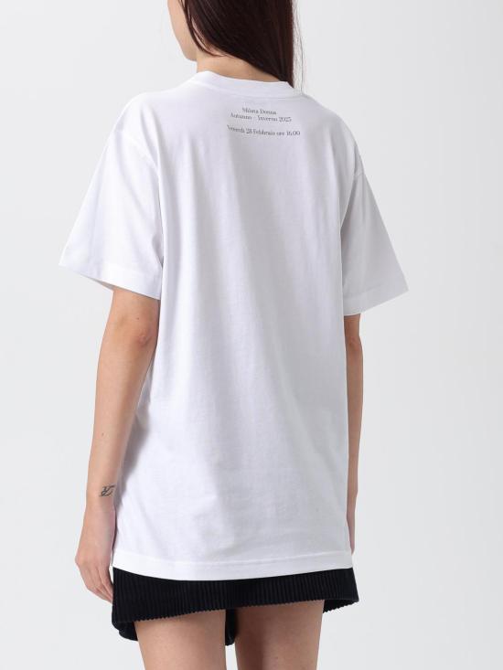 25FW 모스키노 반팔 티셔츠 07155441 1001 White - MOSCHINO