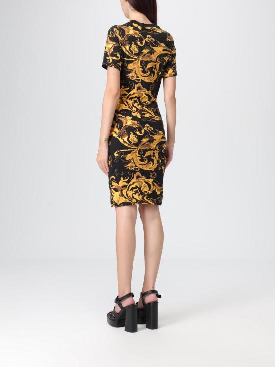 25FW 베르사체 롱 원피스 79HAO922J0007 899 Black - VERSACE