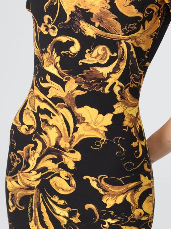 25FW 베르사체 롱 원피스 79HAO922J0007 899 Black - VERSACE