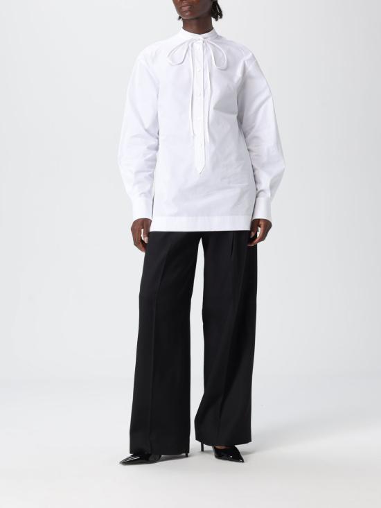 25FW 구찌 로고 자수 셔츠 836454Z7ADR 9000 White - GUCCI