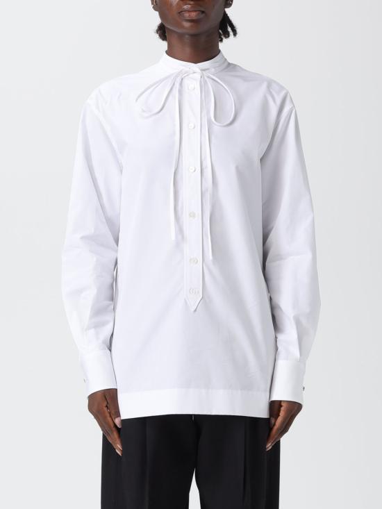 25FW 구찌 로고 자수 셔츠 836454Z7ADR 9000 White