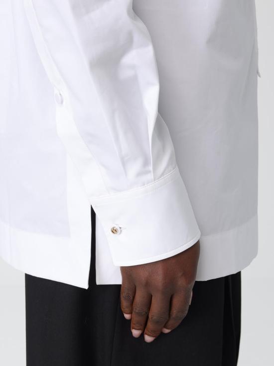 25FW 구찌 로고 자수 셔츠 836454Z7ADR 9000 White - GUCCI