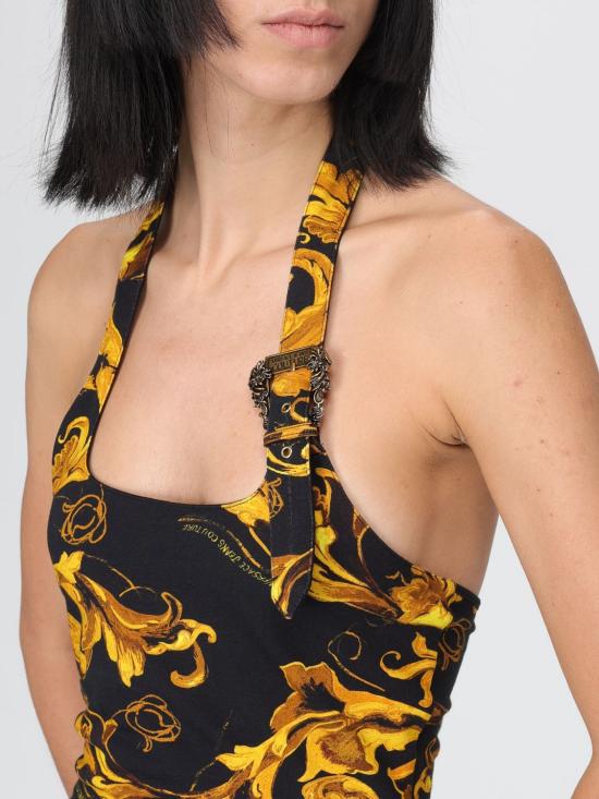 25FW 베르사체 민소매 티셔츠 79HAM614JS518 G89 Black - VERSACE