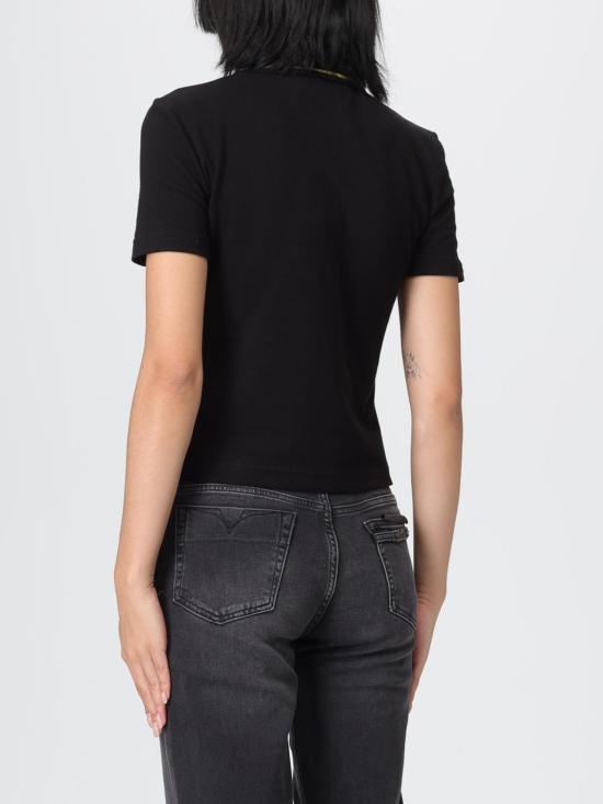 25FW 베르사체 폴로 티셔츠 79HAGT00CJ01T G89 Black - VERSACE