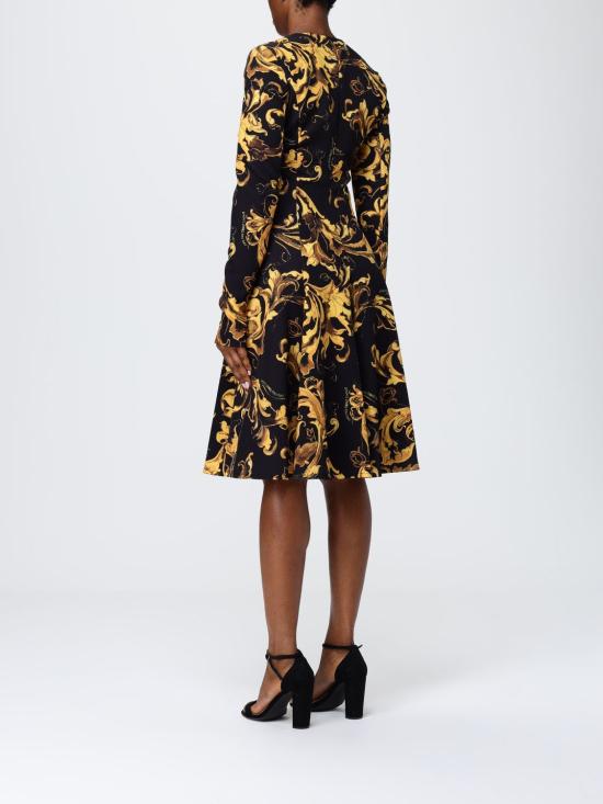 25FW 베르사체 롱 원피스 79HAO903NS565 G89 Black - VERSACE