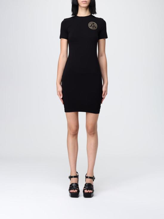 25FW 베르사체 롱 원피스 79HAOT00CJ03T G89 Black