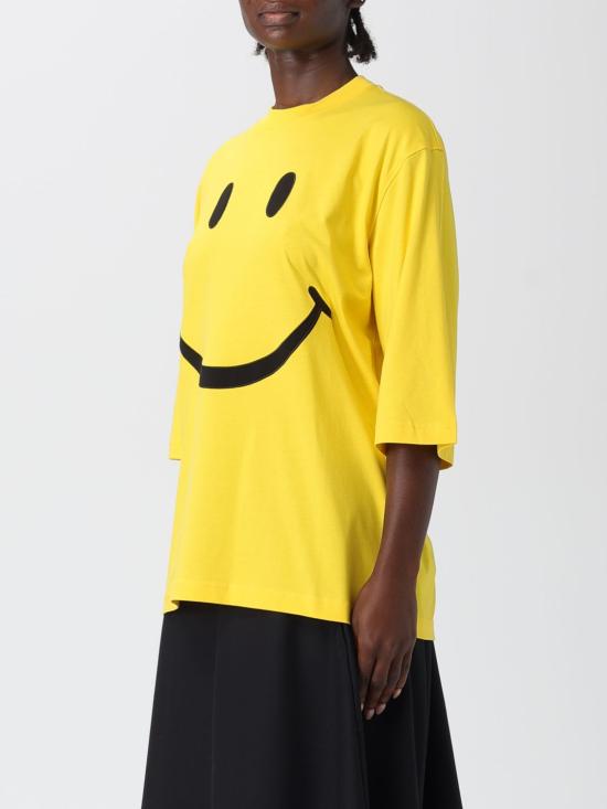 25FW 모스키노 반팔 티셔츠 07175541 1027 Yellow - MOSCHINO