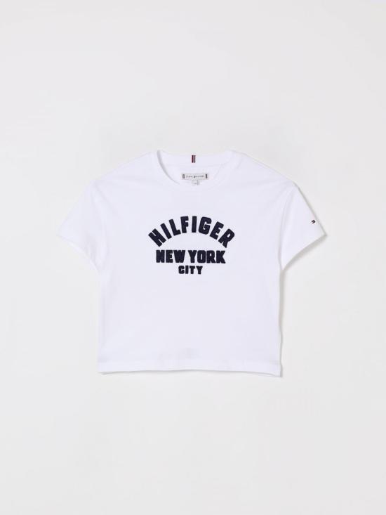 25FW [키즈] 타미힐피거 티셔츠 KG0KG08635 YBR White