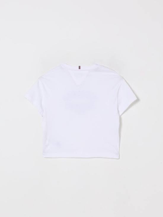 25FW [키즈] 타미힐피거 티셔츠 KG0KG08635 YBR White - TOMMY HILFIGER