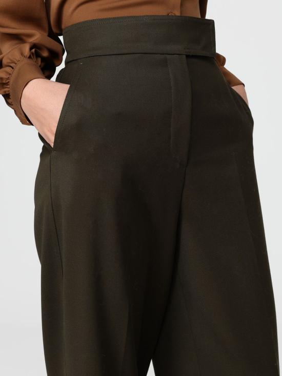 25FW 막스마라 스트레이트 팬츠 2521136263600 009 Moss Green - MAX MARA