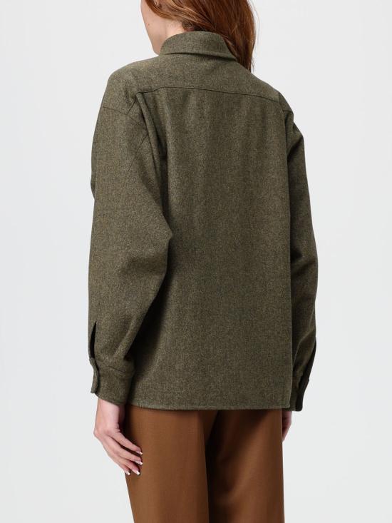 25FW 막스마라 셔츠 2521116103600 001 Moss Green - MAX MARA