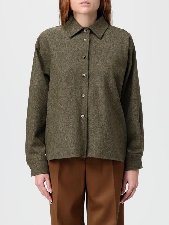 25FW 막스마라 셔츠 2521116103600 001 Moss Green