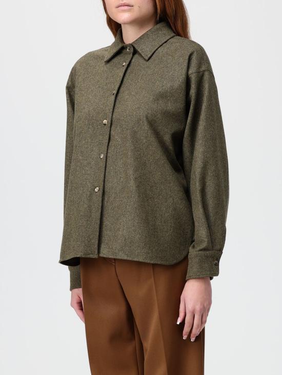 25FW 막스마라 셔츠 2521116103600 001 Moss Green - MAX MARA