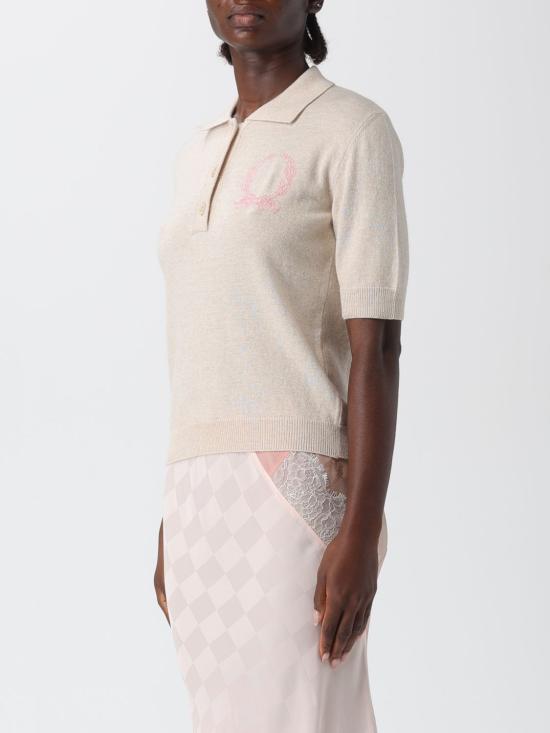 25FW 모스키노 폴로 티셔츠 09295502 0018 Beige - MOSCHINO