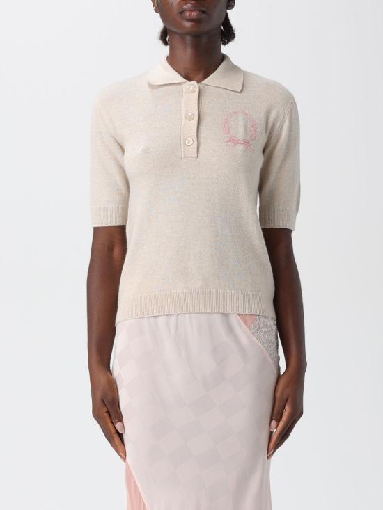 25FW 모스키노 폴로 티셔츠 09295502 0018 Beige
