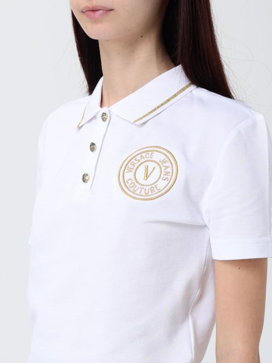 25FW 베르사체 폴로 티셔츠 79HAGT00CJ01T G03 White - VERSACE