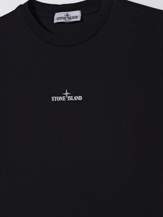 25FW [키즈] 스톤 아일랜드 티셔츠 2100010S0261 V0029 Black - STONE ISLAND
