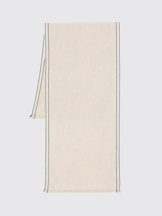 25FW 브루넬로 쿠치넬리 머플러/스카프 MSC667AG CDT57 Ivory