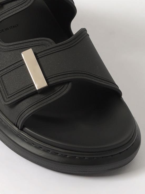 25FW 알렉산더 맥퀸 뮬/슬리퍼 663563W4Z51 1081 Black - ALEXANDER MCQUEEN