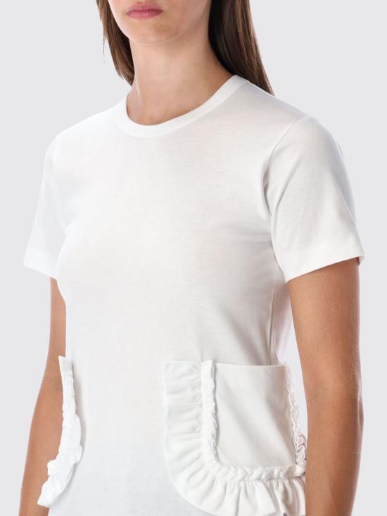 25FW 꼼데가르송 반팔 티셔츠 NPT010 2 White - COMME DES GARCONS