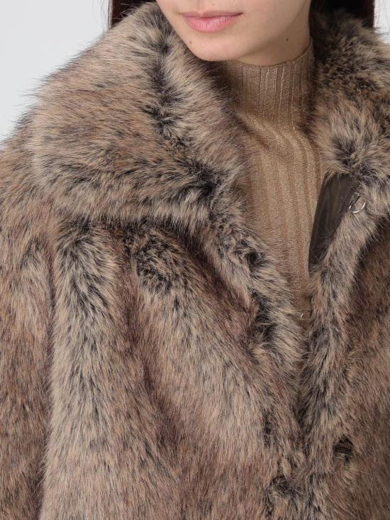 25FW 리우조 코트 MF5232E1095 M9873 Brown - LIU JO