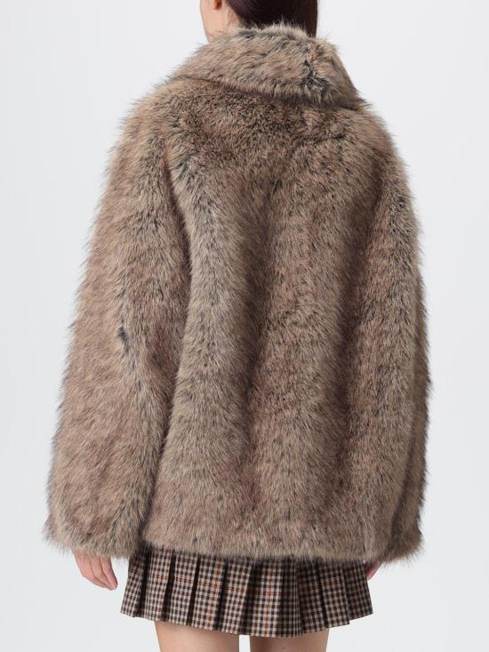 25FW 리우조 코트 MF5232E1095 M9873 Brown - LIU JO