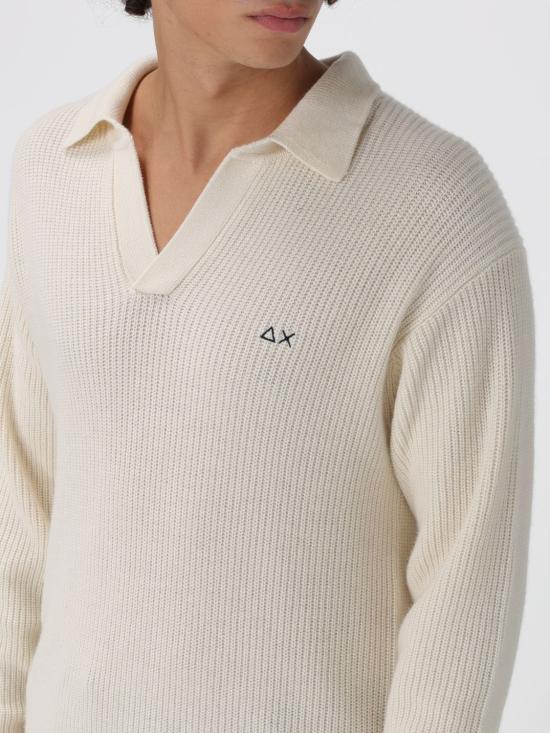 25FW 썬 68 폴로 티셔츠 K45134 31 White - SUN 68