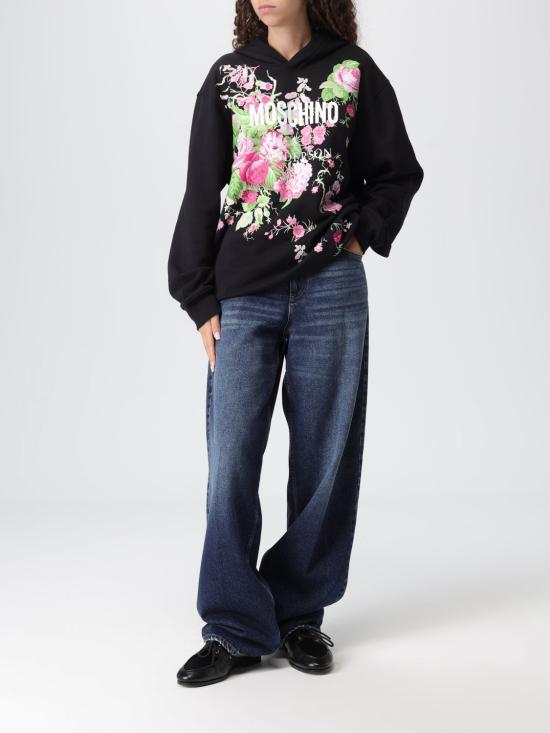 25FW 모스키노 스웨터 17045428 1555 Black - MOSCHINO