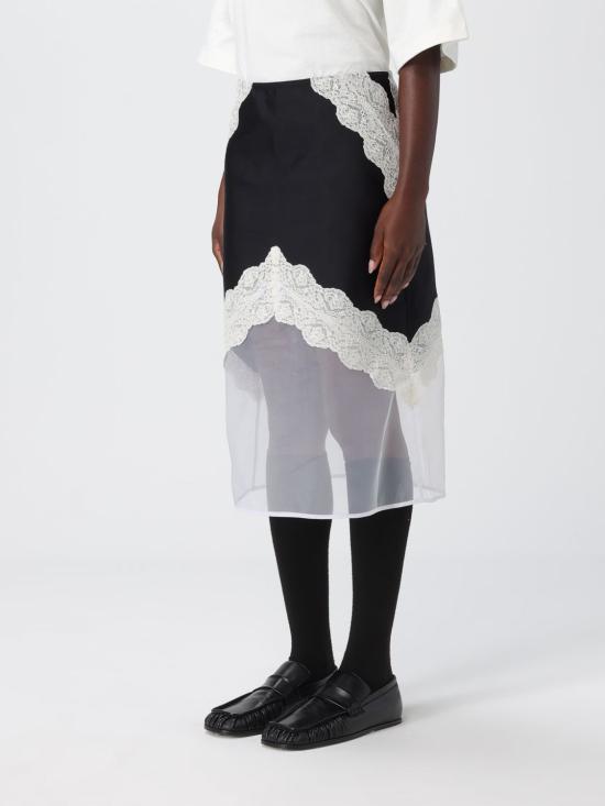 25FW 질샌더 미디 스커트 J03MA0257J55099 001 Black - JIL SANDER