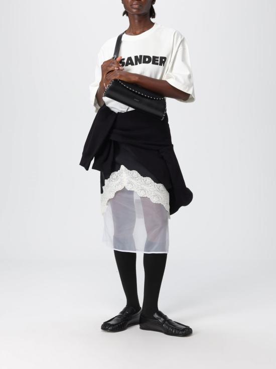 25FW 질샌더 미디 스커트 J03MA0257J55099 001 Black - JIL SANDER