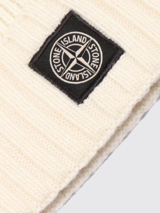 25FW [키즈] 스톤 아일랜드 모자 N100003S00M3 V0099 White - STONE ISLAND