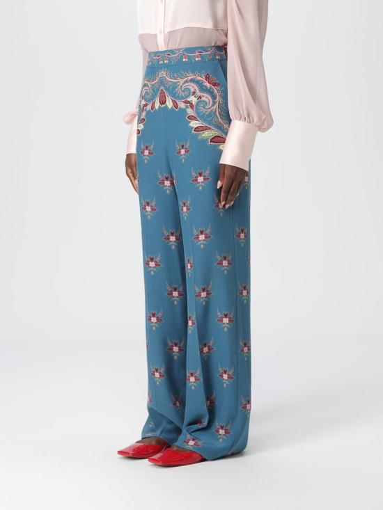 25FW 에트로 팔라초 팬츠 WREA0014AKA40 X0884 Blue - ETRO