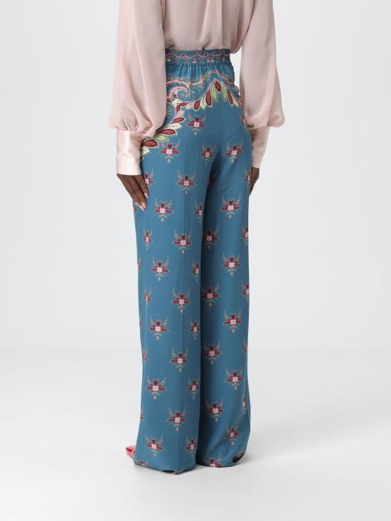 25FW 에트로 팔라초 팬츠 WREA0014AKA40 X0884 Blue - ETRO