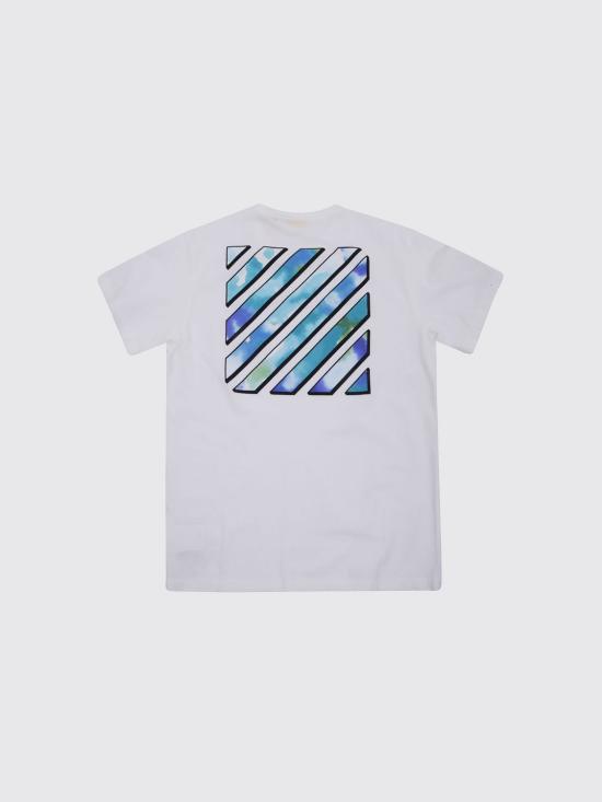 25FW [키즈] 오프화이트 티셔츠 OBAA002F25JER00I 0184 White - OFF WHITE