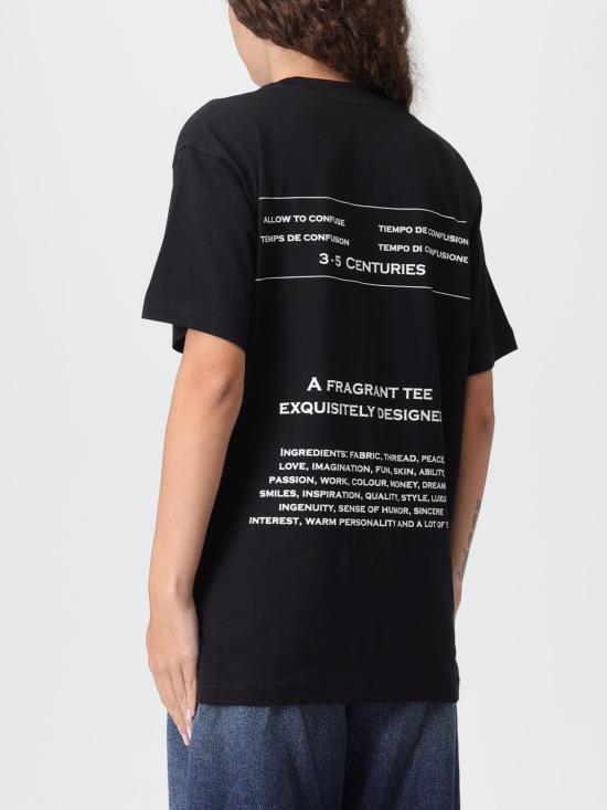 25FW 모스키노 반팔 티셔츠 07275541 1555 Black - MOSCHINO