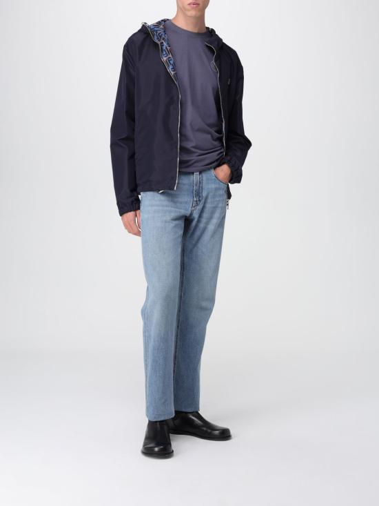 25FW 펜디 코튼 티셔츠 FY1319AV0H F0PTH Blue - FENDI