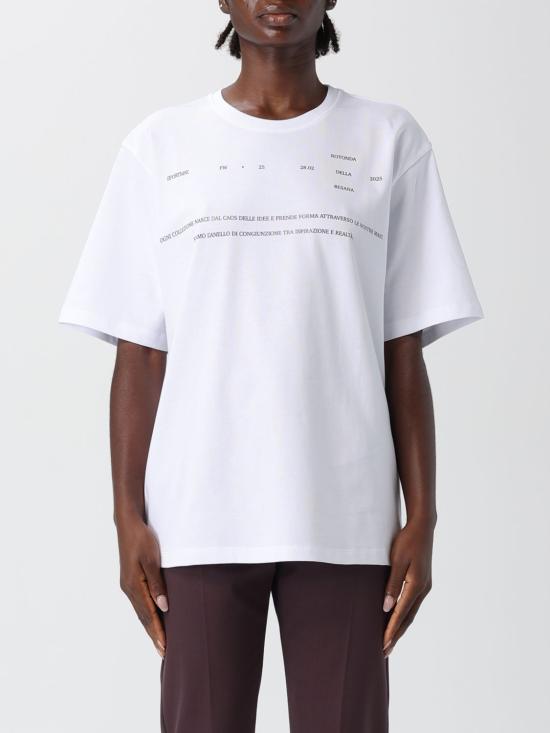 25FW 스포트막스 반팔 티셔츠 2522976013600 001 White