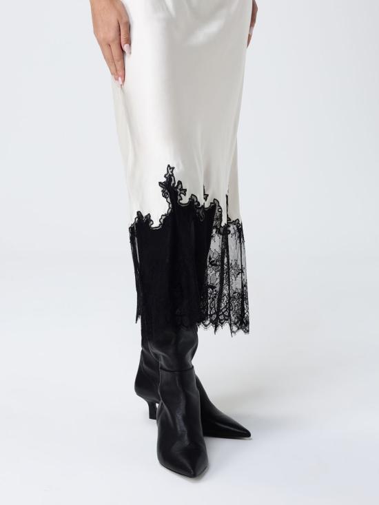 25FW 트윈셋 롱 스커트 252TP2392 06559 White - TWINSET