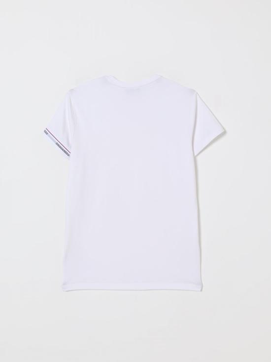 25FW [키즈] 디스퀘어드2 티셔츠 DQ2480D008J DQ100 White - DSQUARED2