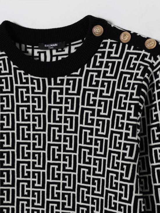 25FW [키즈] 발망 원피스 BX1A00Z2312 104NE Ivory - BALMAIN