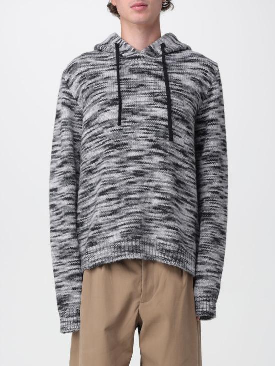 25FW 오프화이트 긴팔 티셔츠 OMHE20IF25KNI001 0510 Grey