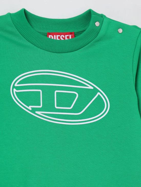 25FW [키즈] 디젤 풀오버 K00702KYAVF K560 Green - DIESEL