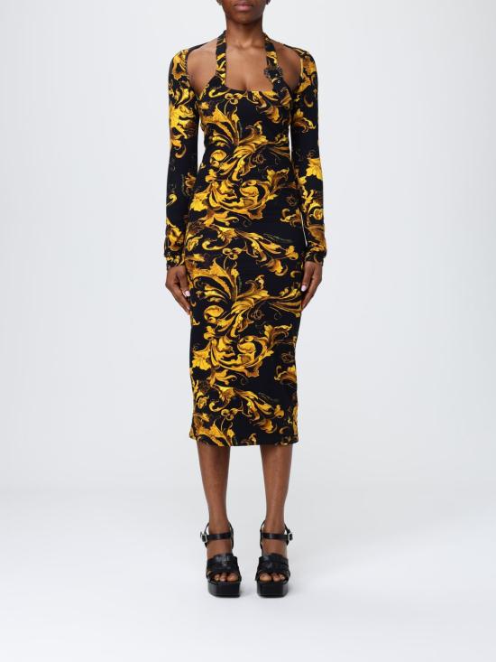 25FW 베르사체 롱 원피스 79HAO972JS518 G89 Black