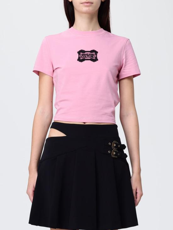 25FW 베르사체 반팔 티셔츠 79HAHC01CJ02C 459 Pink