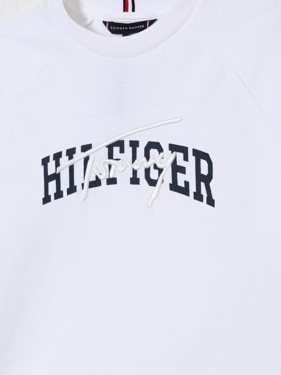 25FW [키즈] 타미힐피거 티셔츠 KB0KB09726 YBR White - TOMMY HILFIGER