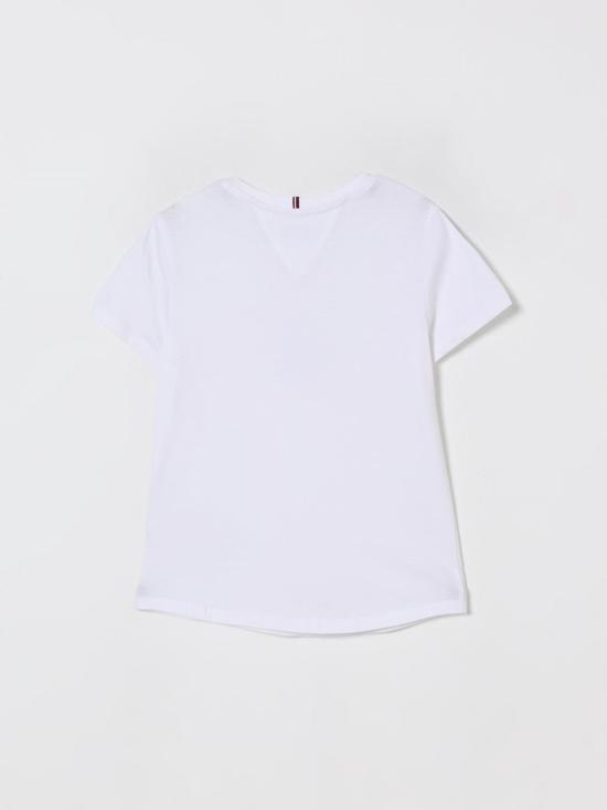 25FW [키즈] 타미힐피거 티셔츠 KG0KG08709 YBR White - TOMMY HILFIGER